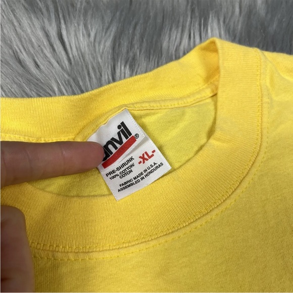 Y2K Vintage Spam Miracle Meat Yellow T Shirt - Picture 11 of 11